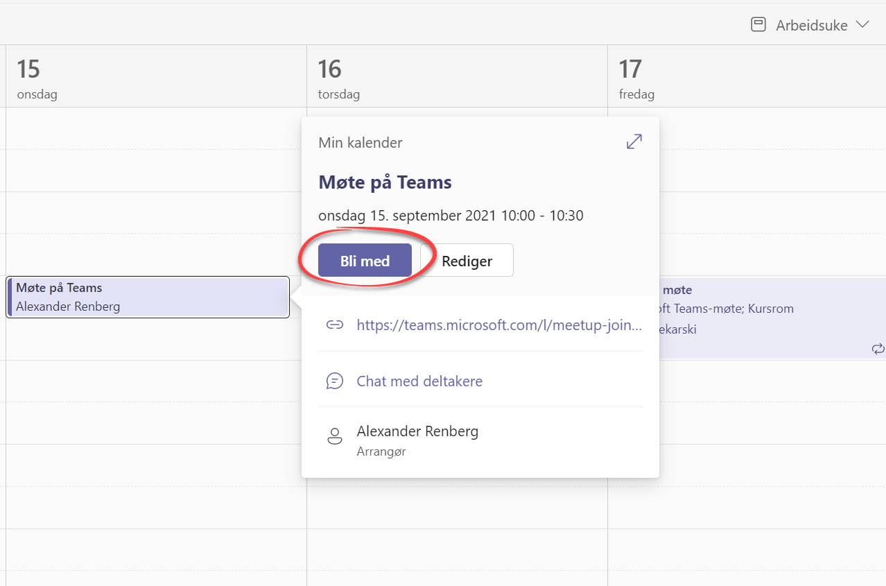 Automatisk opptak av møter i Microsoft Teams 8