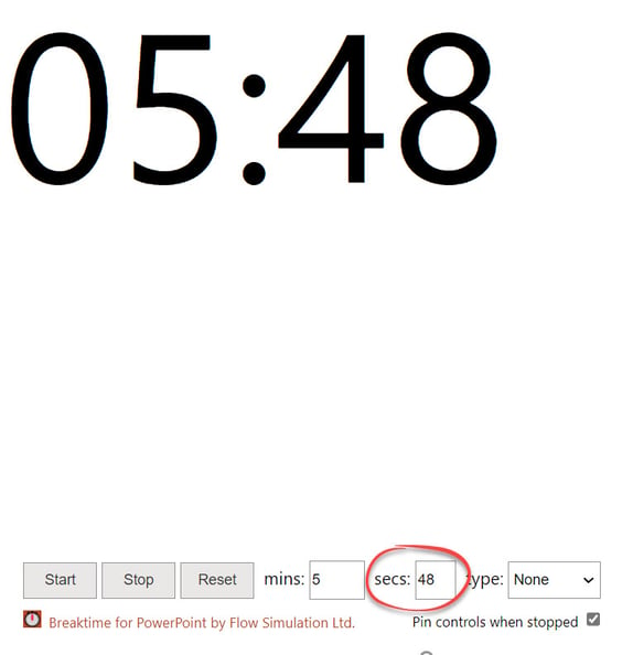 Hvordan aktivere Breaktime countdown timer i Powerpoint 7