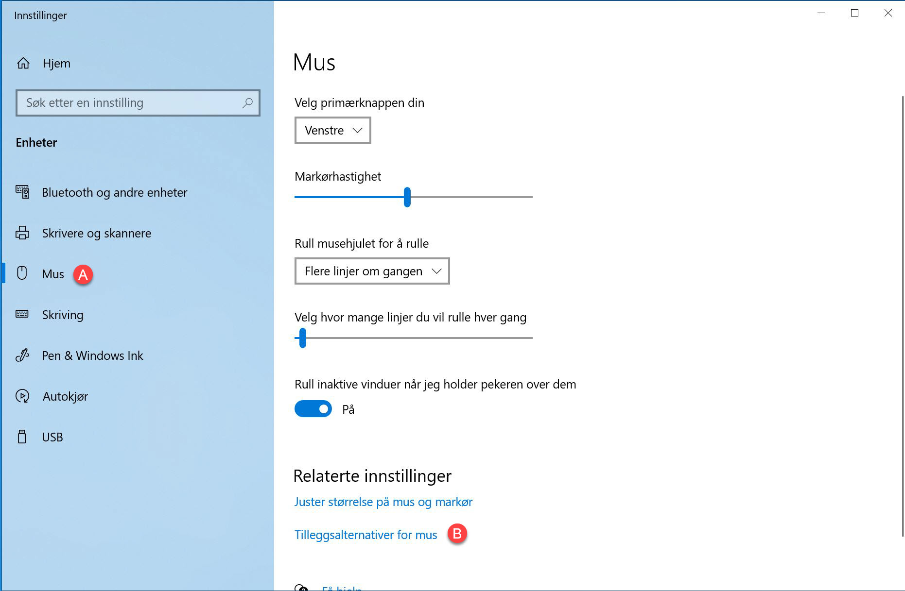Hvordan bruke Mus Sonar i Windows 10