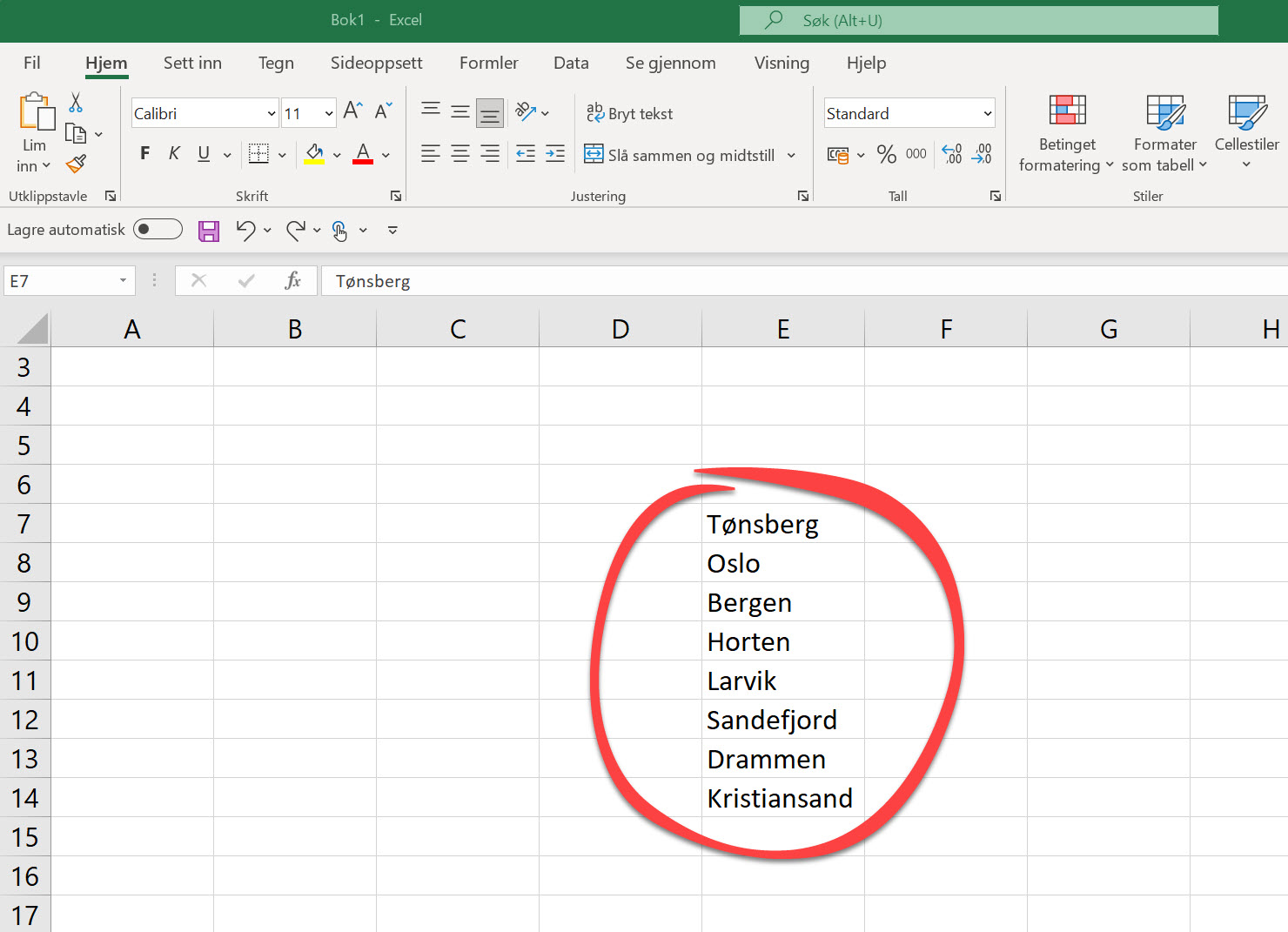 Hvordan bruke egendefinerte lister i Excel 7