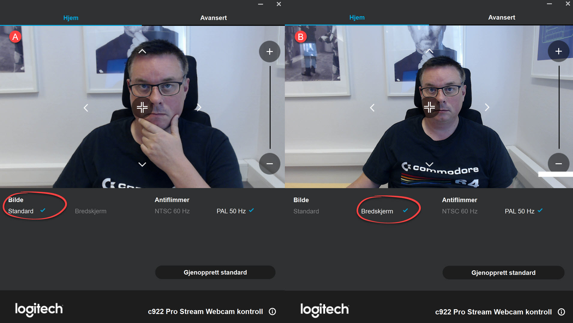 Hvordan oppdatere Logitech webkamera 10
