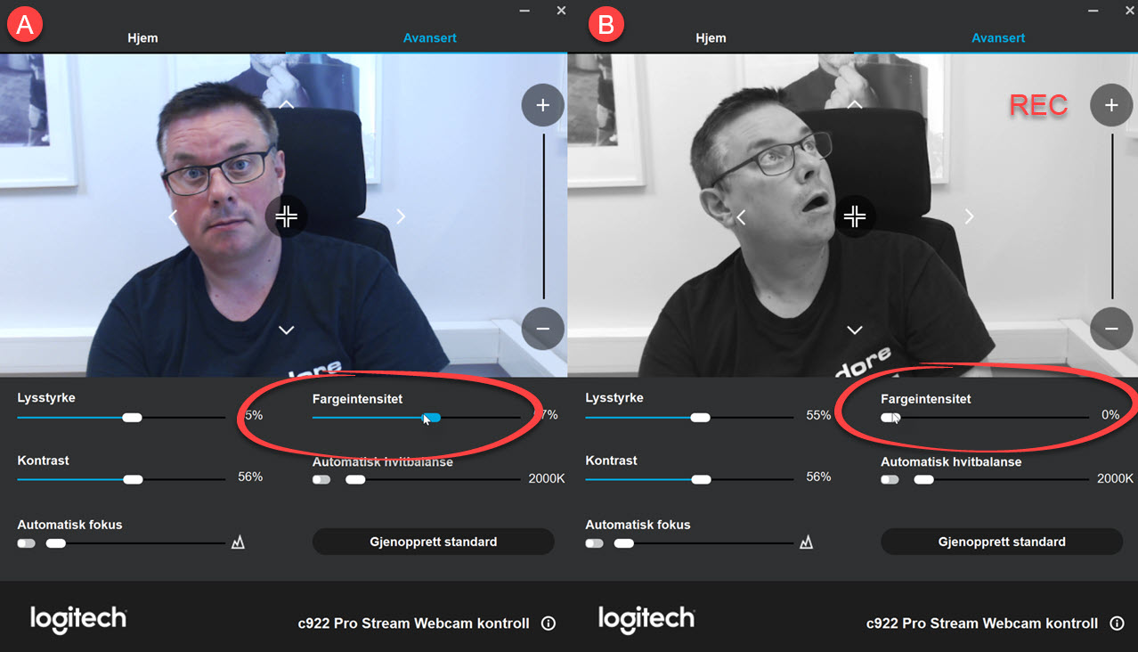 Hvordan oppdatere Logitech webkamera 15