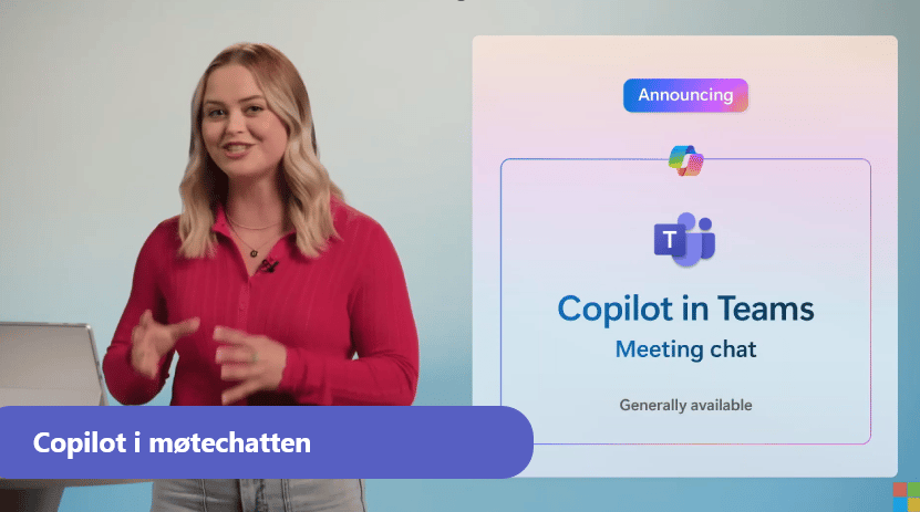 Copilot i møtechatten