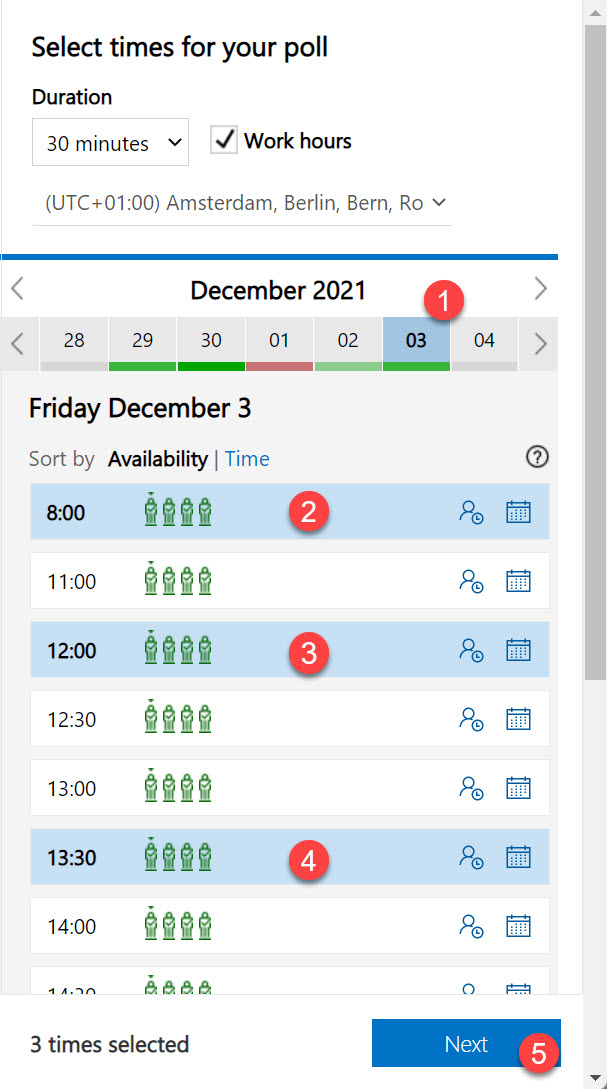 Hvordan bruke Microsoft Find Time for planlegging av møter i Outlook 5