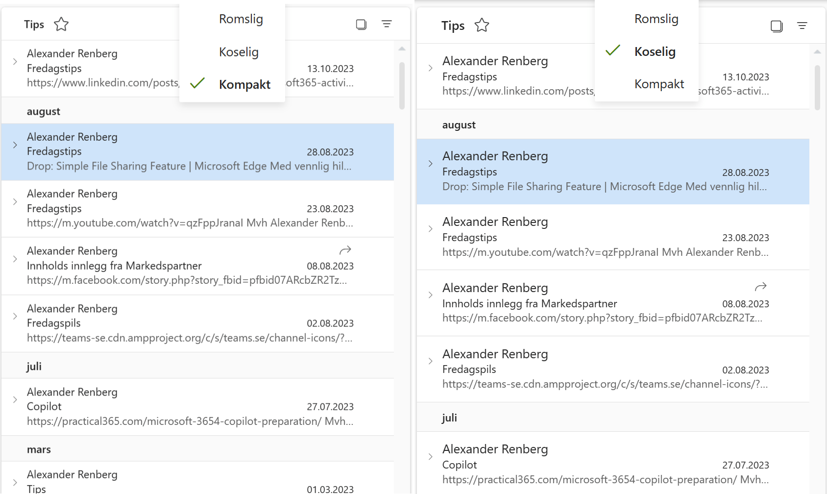 Hvordan bruke Nye Outlook - e-post visining 4