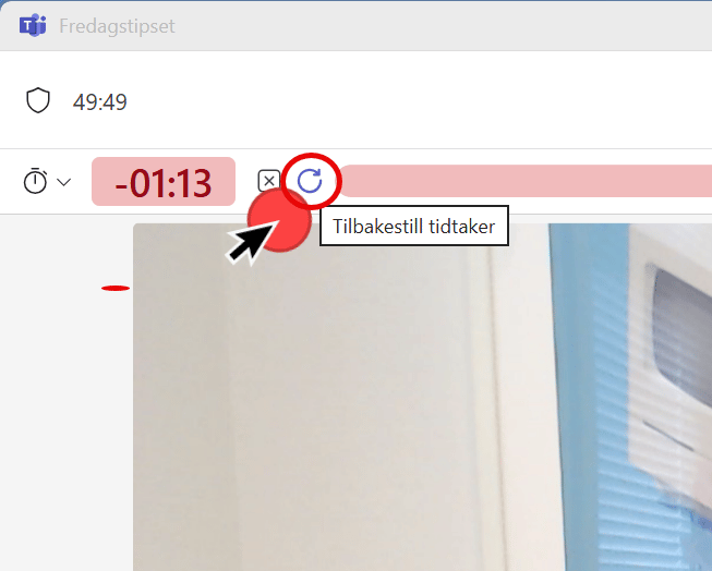 Hvordan bruke Tidtaker i Teams møter 9