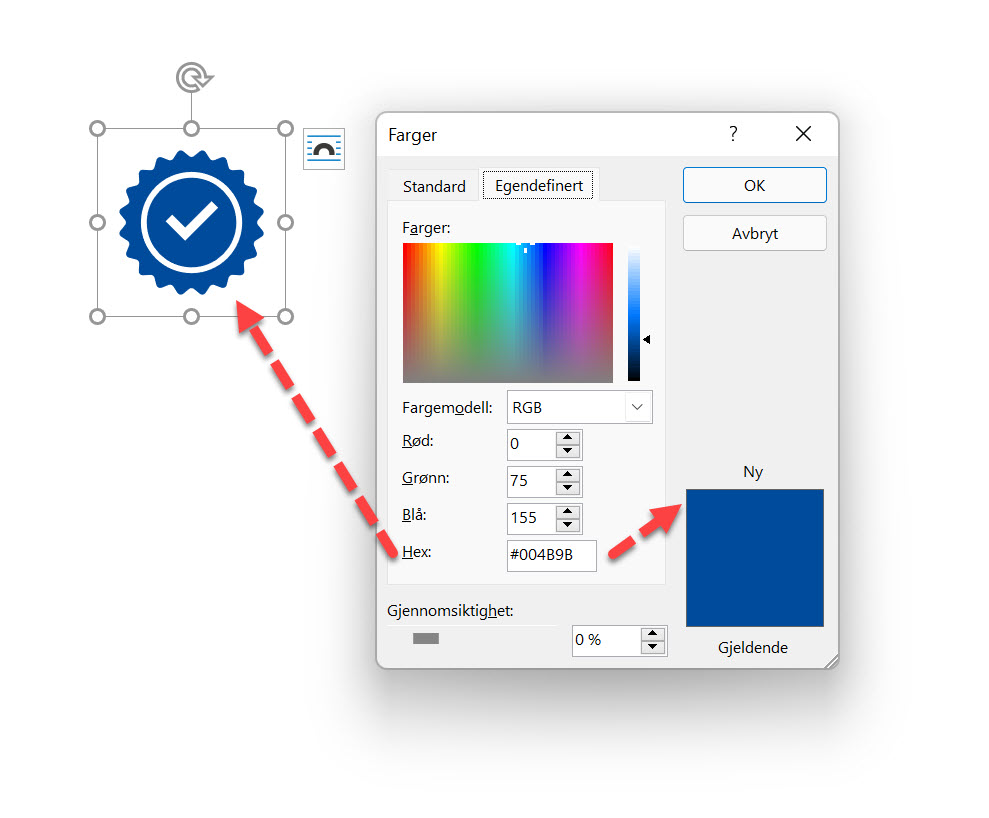 Hvordan bruke ny fargevelger i Microsoft 365 12