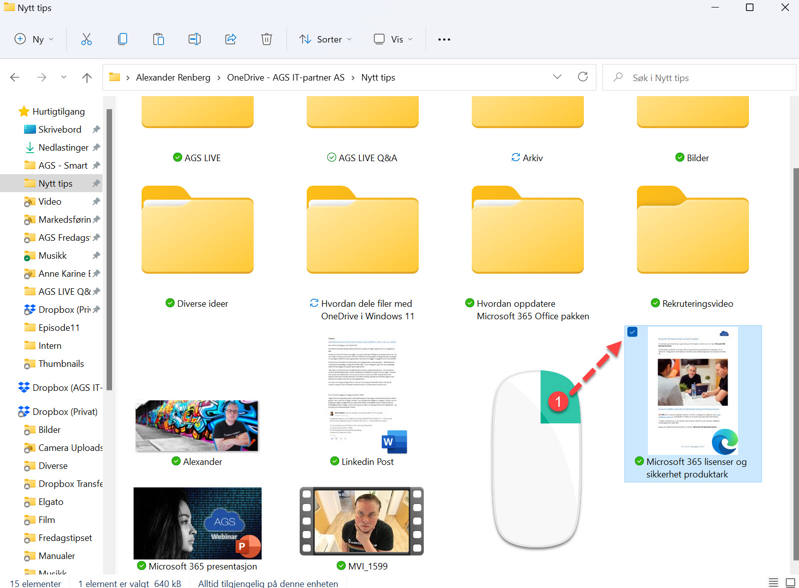Hvordan dele filer med OneDrive i Windows 11_1