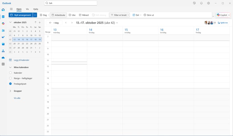 Hvordan dele og delegere kalenderen din i Nye Outlook 1