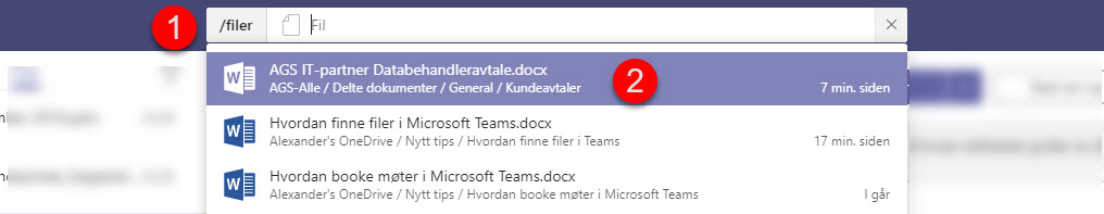 Hvordan finne filer i Microsoft Teams 2