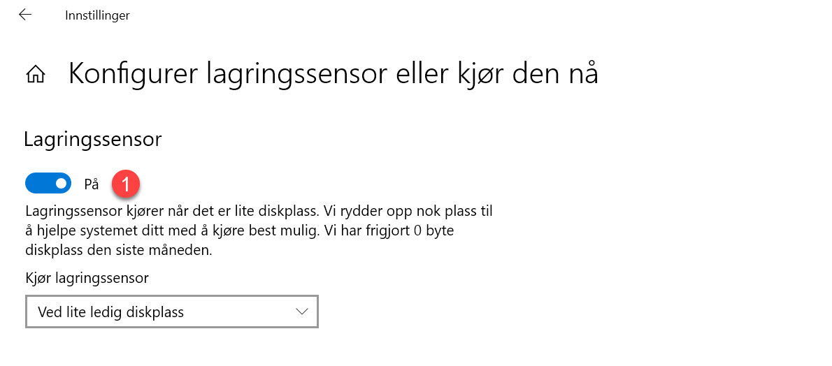 Hvordan frigjøre diskplass i Windows 10 automatisk 4