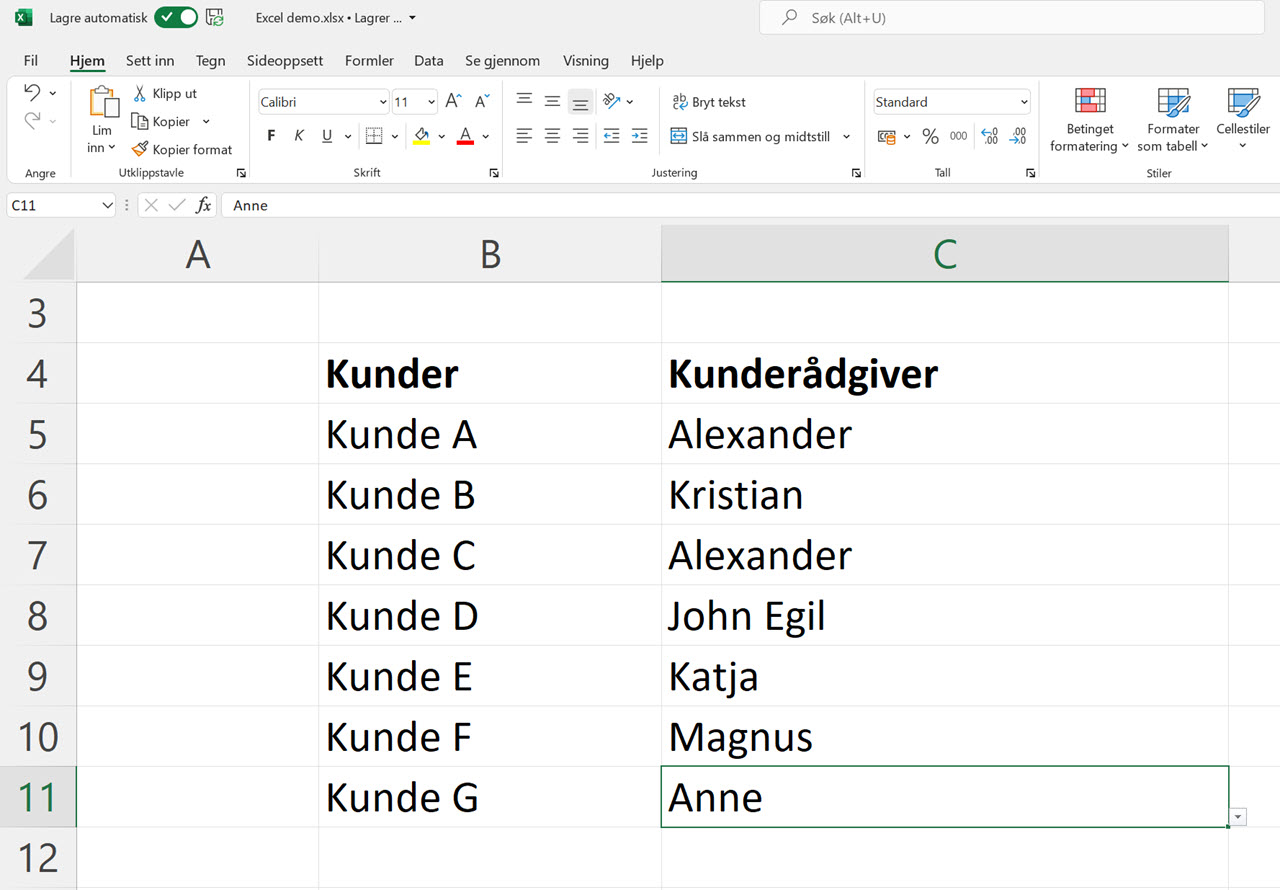 Hvordan lage Dropdown Lists i Excel