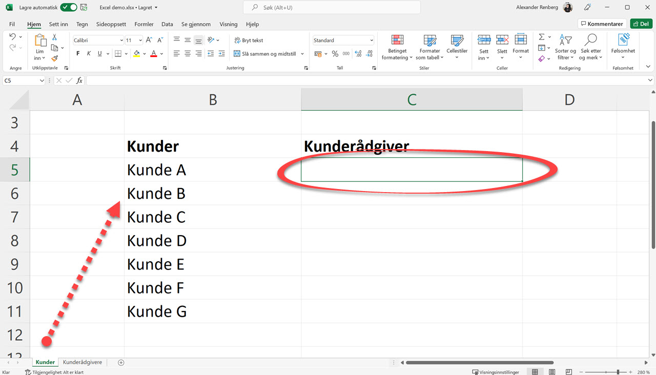 Hvordan lage Dropdown Lists i Excel