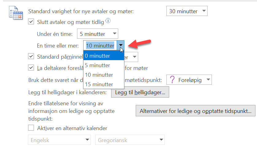 Hvordan lage automatisk pause mellom møter i Outlook. 5