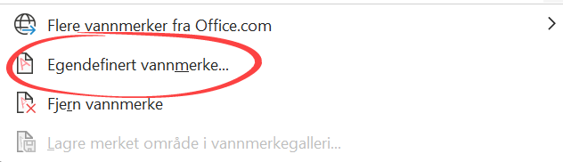 Hvordan lage vannmerke i Word dokumenter 6