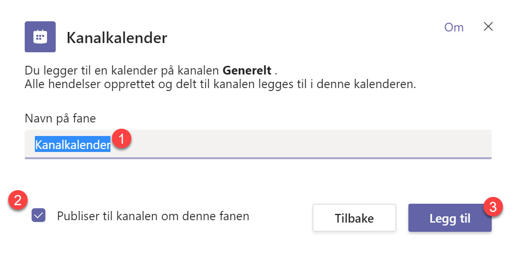 Hvordan legge til en kanalkalender i Microsoft Teams