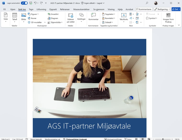 Hvordan legge til signaturlinje i Word 0