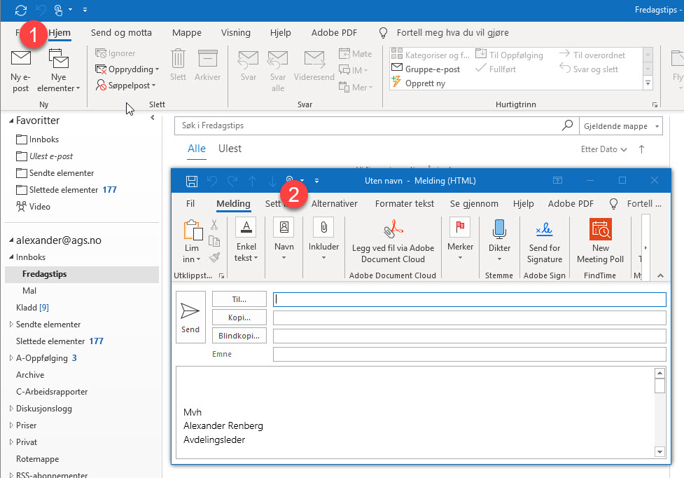 Hvordan sende en kryptert post i Office 365 1