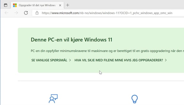 Hvordan sjekke om du kan oppgradere til Windows 11 8