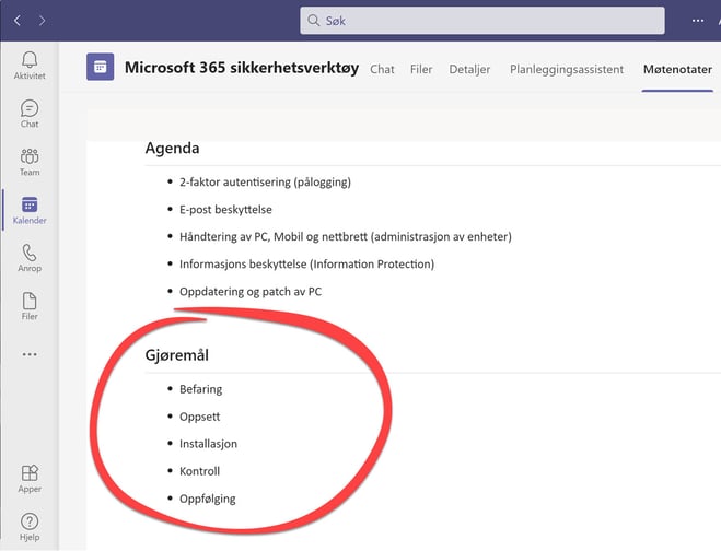 Hvordan ta møtenotater i Microsoft Teams 11