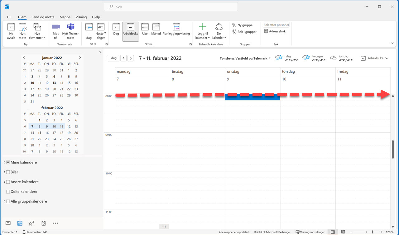 Hvordan vise utvalgte datoer i Outlook kalenderen 2