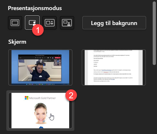 Ny presentasjonsmodus i Microsoft Teams 6