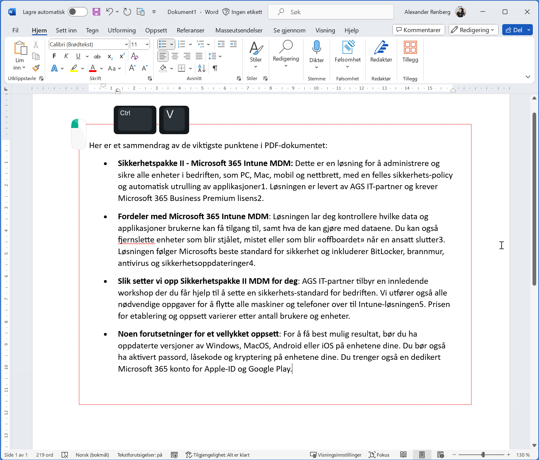 Sammendrag av PDF med Microsoft Copilot i Edge 8