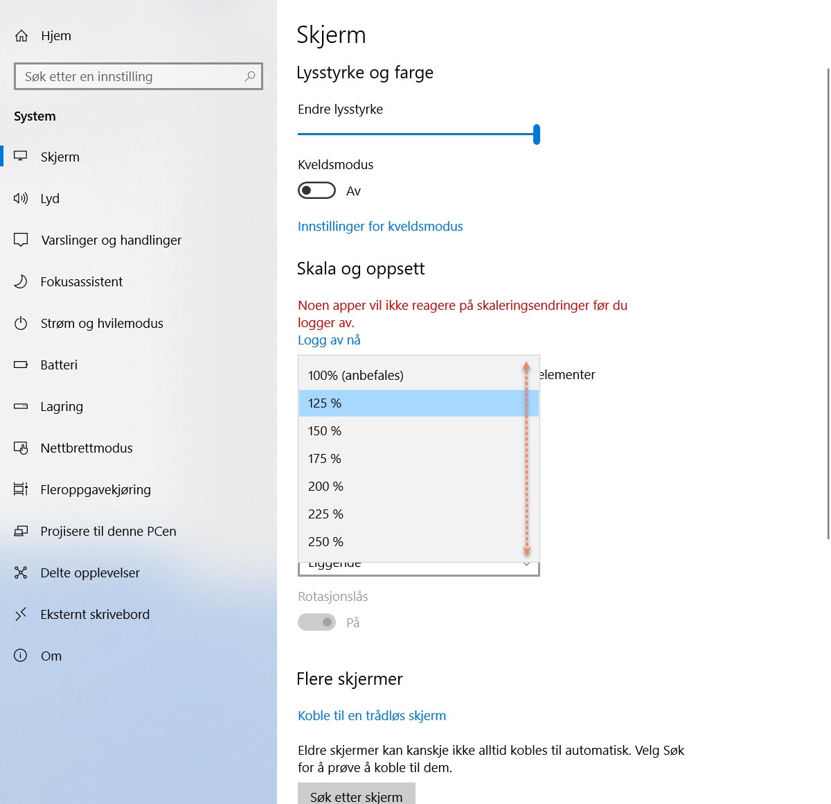 Hvordan endre skriftstørrelsen i Windows 10