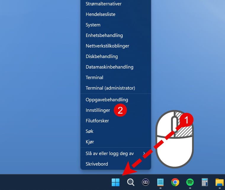 Vis sekunder på systemklokken i Windows 1