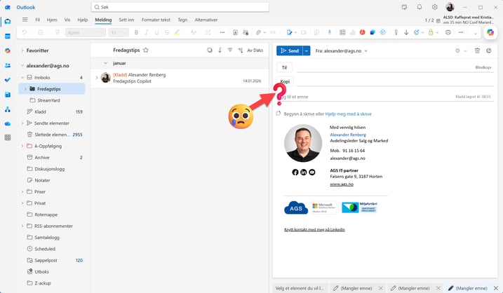 Hvordan aktivere blindkopi i Outlook 2