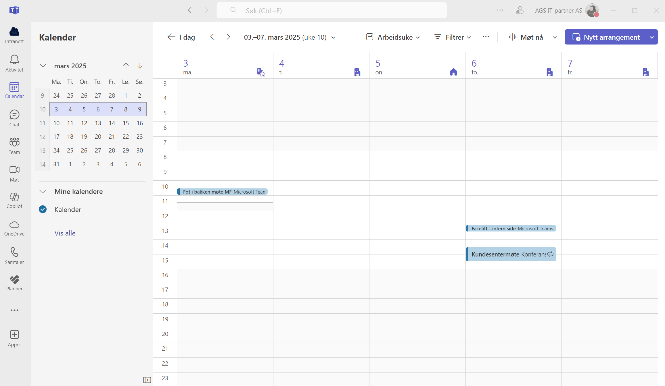 Hvordan aktivere ny kalender i Microsoft Teams 2