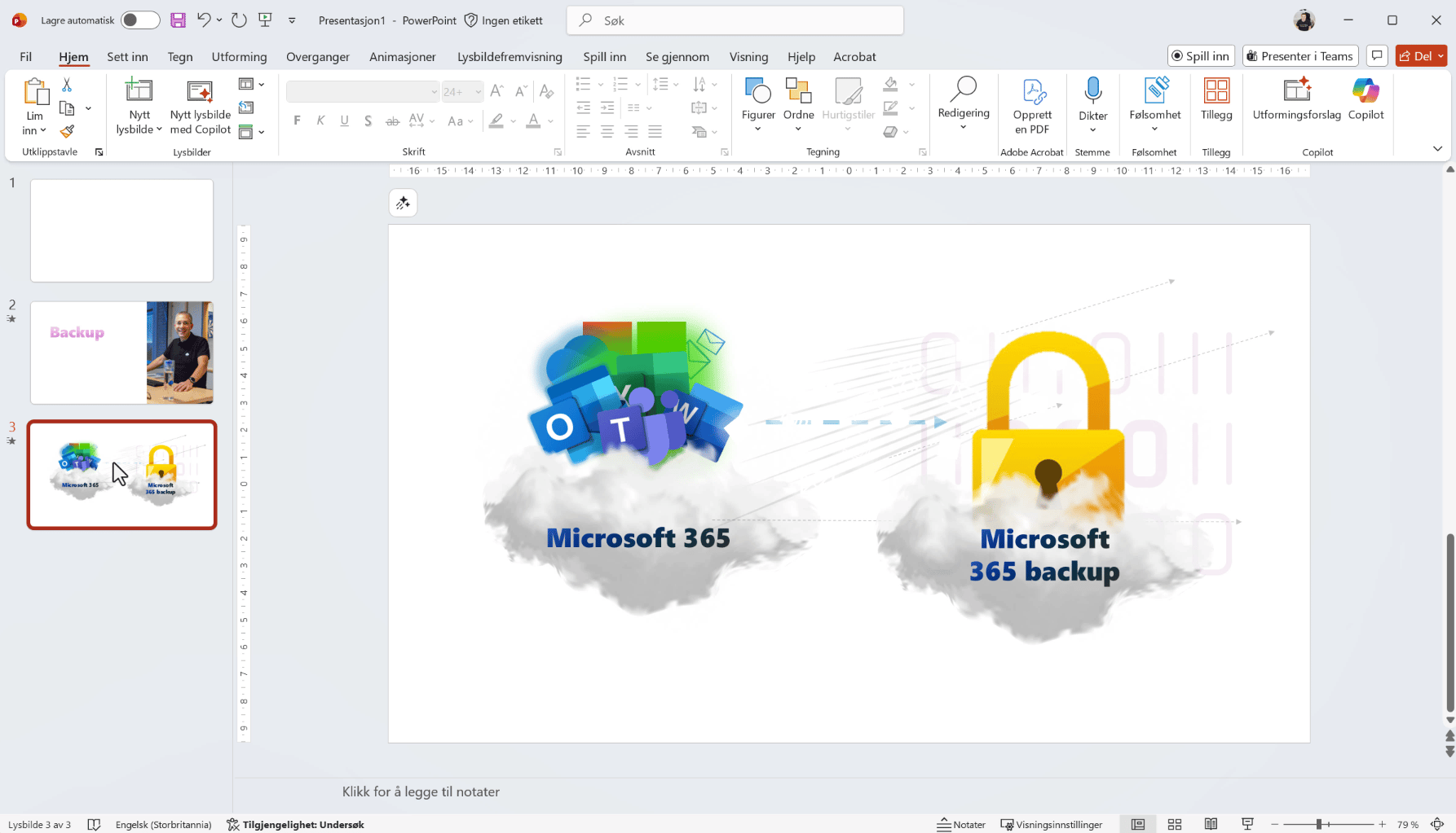 Hvordan bruke lysbilder på nytt i PowerPoint 1
