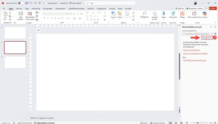 Hvordan bruke lysbilder på nytt i PowerPoint 4