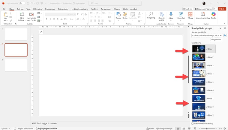 Hvordan bruke lysbilder på nytt i PowerPoint 6