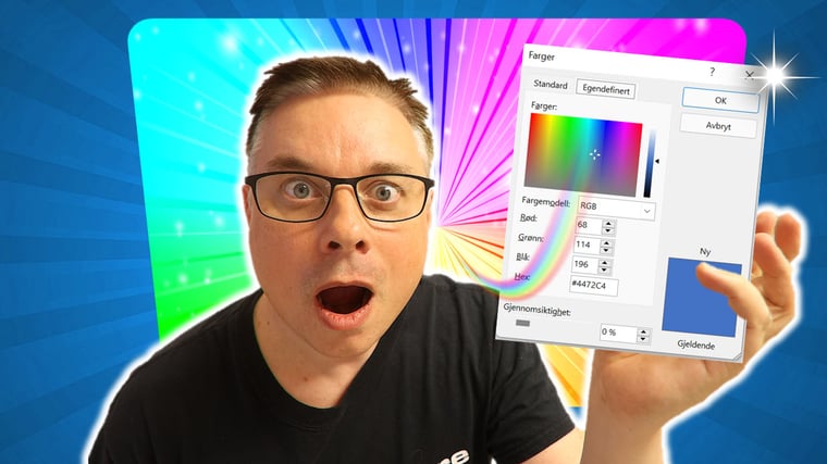 Hvordan bruke ny fargevelger i Microsoft 365