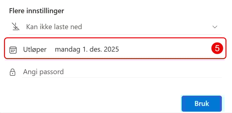 Hvordan dele filer med passordbeskyttelse i OneDrive 6