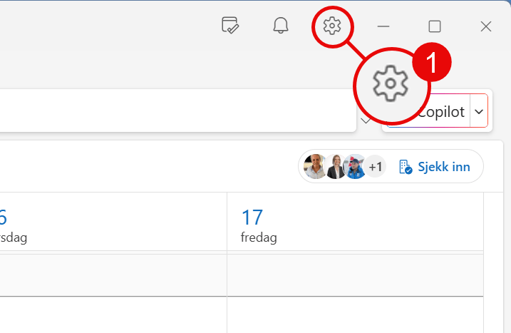 Hvordan dele og delegere kalenderen din i Nye Outlook 2