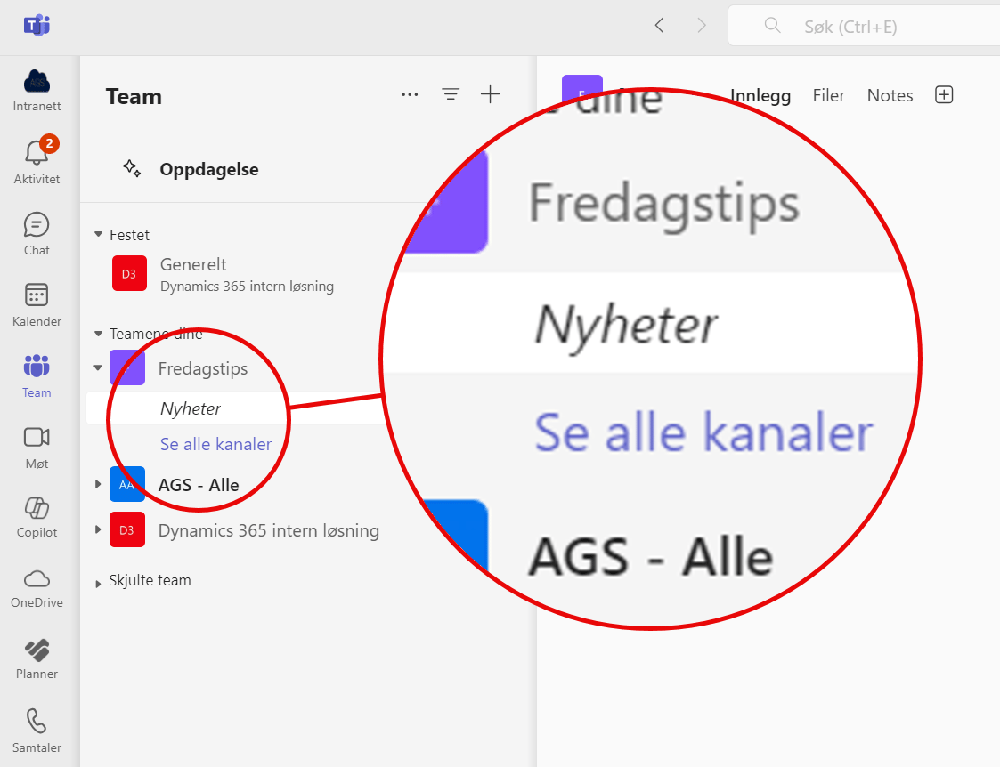 Hvordan endre navn på Generelt kanalen i Teams 5