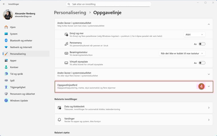 Hvordan gjøre oppgavelinjeikoner mindre i Windows 3