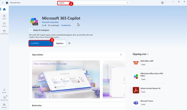 Hvordan installere den nye Copilot appen i Windows 2