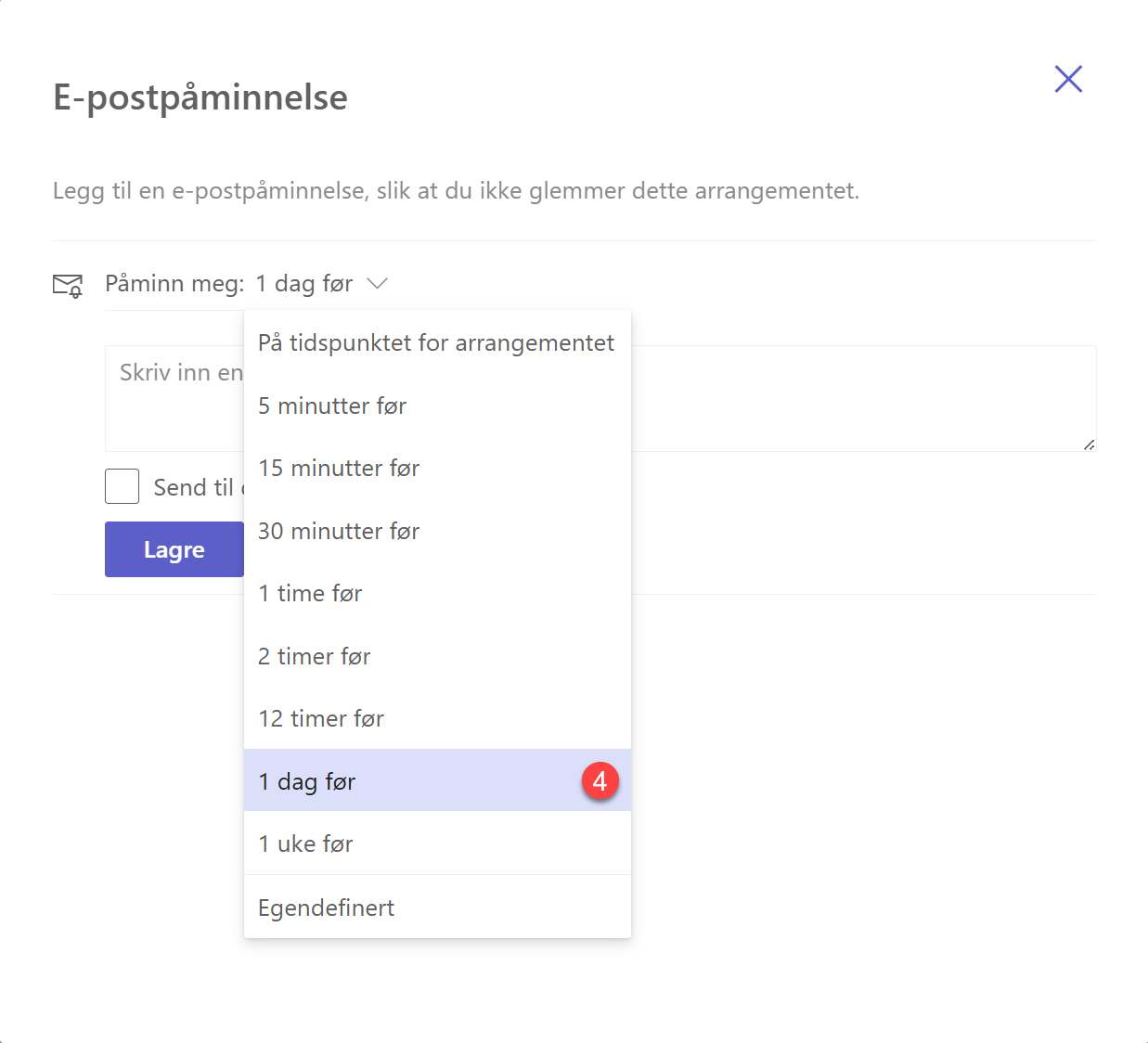 Hvordan justere møte påminnelser i Teams 5