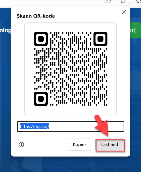 Hvordan lage QR kode med Microsoft Edge 5