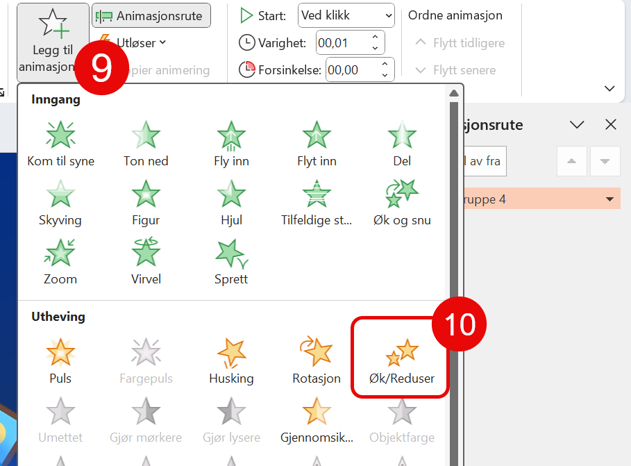 Hvordan lage SMOOTH ZOOM animasjon i PowerPoint 6