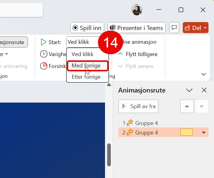 Hvordan lage SMOOTH ZOOM animasjon i PowerPoint 9