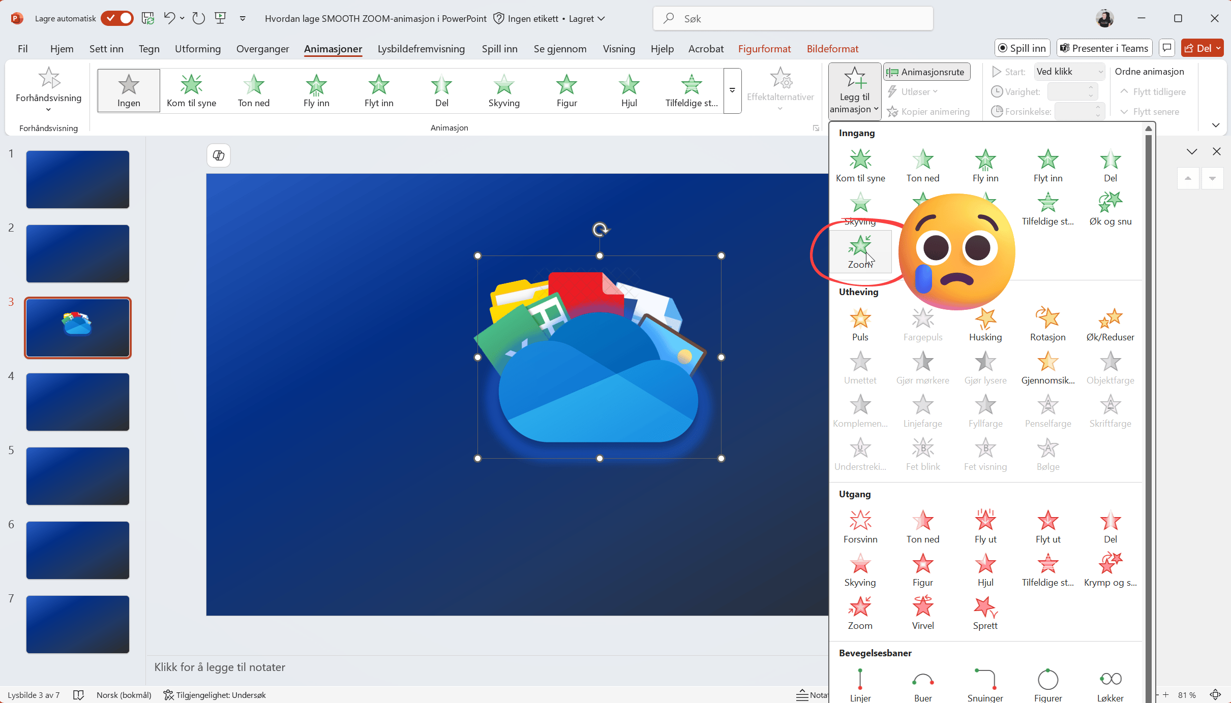 Hvordan lage SMOOTH ZOOM animasjon i PowerPoint intro