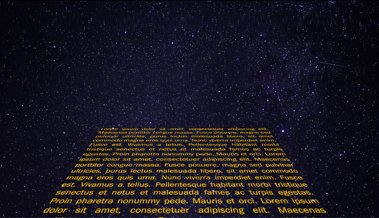 Hvordan lage Star Wars tekst i PowerPoint 0