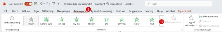 Hvordan lage Star Wars tekst i PowerPoint 5