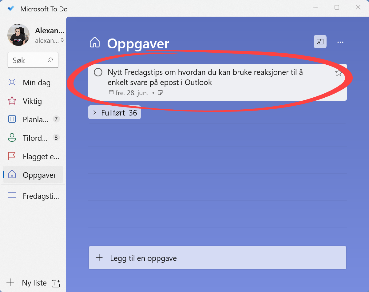 Hvordan lage en oppgave i Microsoft To Do fra en Teams chat 7