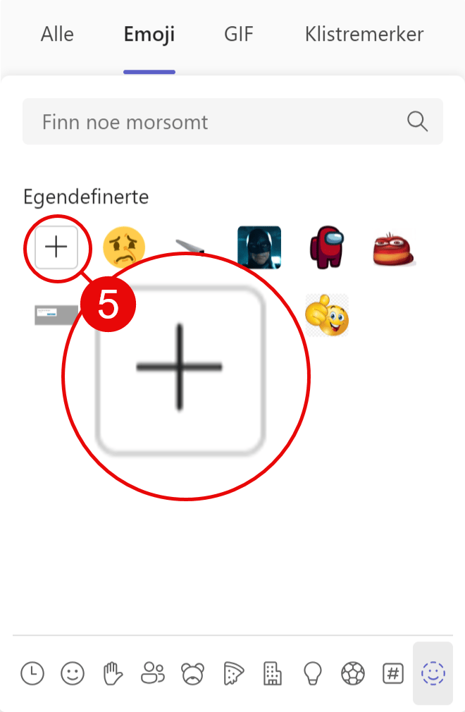 Hvordan laste opp custom emoji i Teams 4