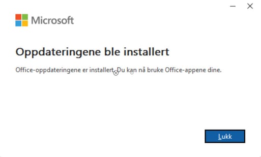 Hvordan oppdatere Office pakken i Microsoft 365 7